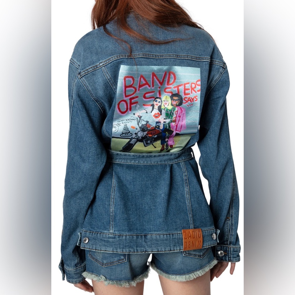 Zadig & Voltaire Kiome Denim Eco Boss Jacket Size XS